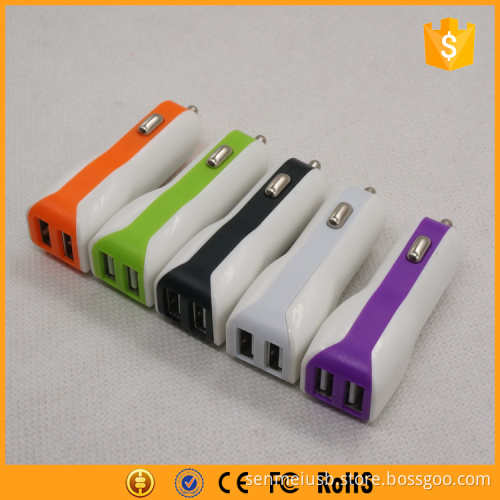 2017 new products 5v2.1a dual usb car charger on USA market
